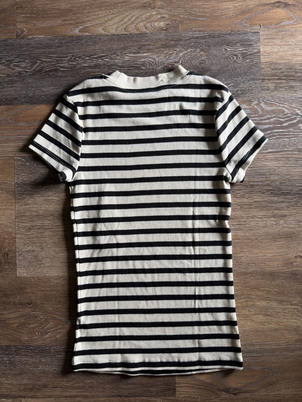 Striped Ribbed Tee - Picture 2 of 6